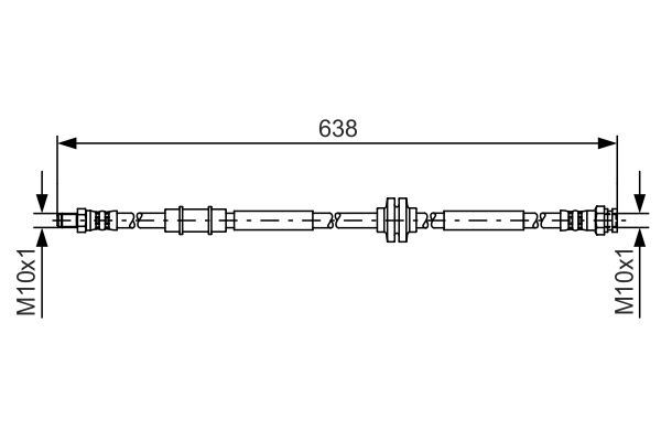 BOSCH 1 987 481 399 Brake Hose