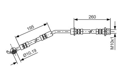 Brake Hose BOSCH 1 987 481 408