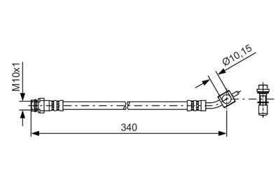 Brake Hose BOSCH 1 987 481 423