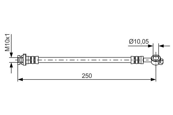 BOSCH 1 987 481 435 Brake Hose