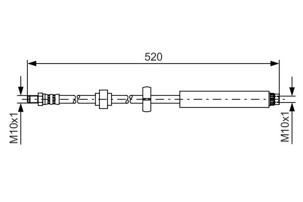 BOSCH 1 987 481 436 Brake Hose