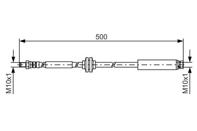 Brake Hose BOSCH 1 987 481 452