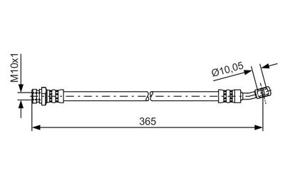Brake Hose BOSCH 1 987 481 456