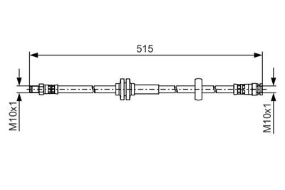 Brake Hose BOSCH 1 987 481 482