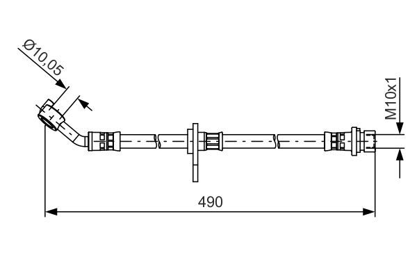 BOSCH 1 987 481 521 Brake Hose