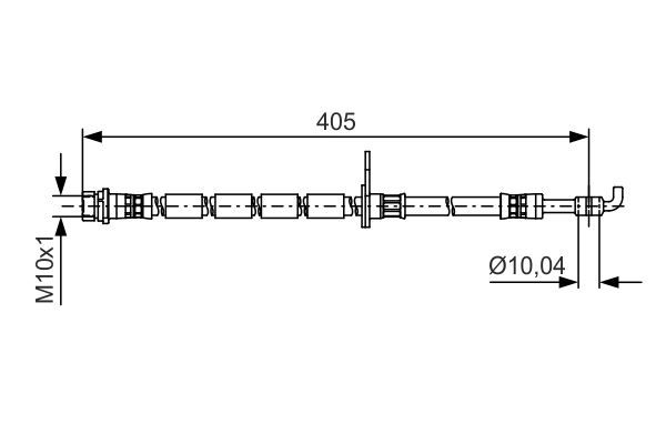 BOSCH 1 987 481 524 Brake Hose