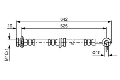 Brake Hose BOSCH 1 987 481 572