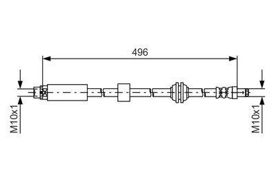 Brake Hose BOSCH 1 987 481 590