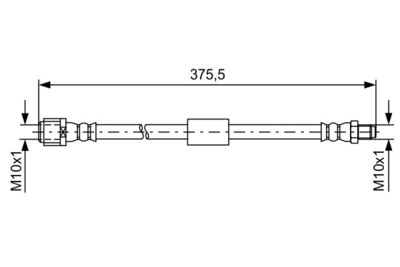 Brake Hose BOSCH 1 987 481 608