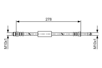 Brake Hose BOSCH 1 987 481 617