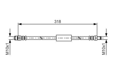Brake Hose BOSCH 1 987 481 618