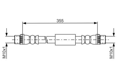 Brake Hose BOSCH 1 987 481 665
