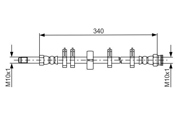 BOSCH 1 987 481 667 Brake Hose