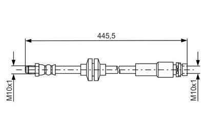 Brake Hose BOSCH 1 987 481 668