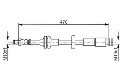 Brake Hose BOSCH 1 987 481 672