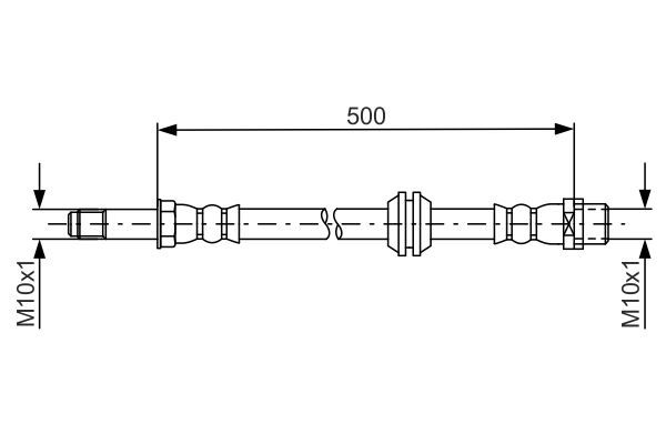 BOSCH 1 987 481 676 Brake Hose