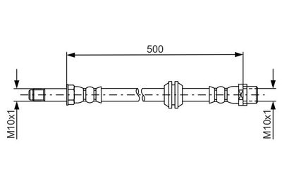 Brake Hose BOSCH 1 987 481 676