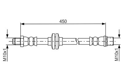 Brake Hose BOSCH 1 987 481 683
