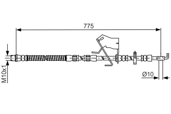 BOSCH 1 987 481 684 Brake Hose
