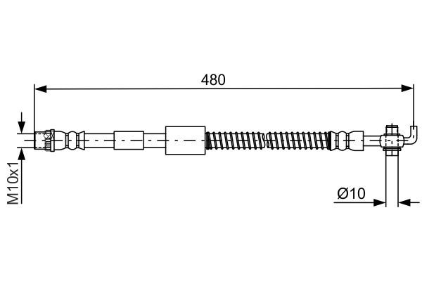 BOSCH 1 987 481 687 Brake Hose