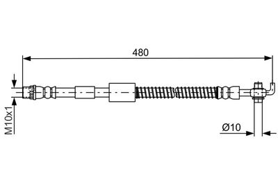 Brake Hose BOSCH 1 987 481 687