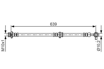 Brake Hose BOSCH 1 987 481 696