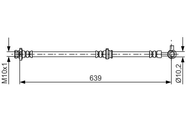 BOSCH 1 987 481 697 Brake Hose