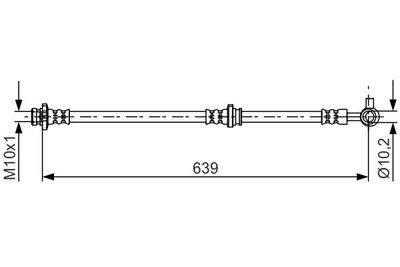 Brake Hose BOSCH 1 987 481 697