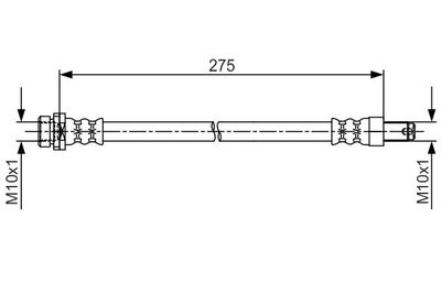 Brake Hose BOSCH 1 987 481 704