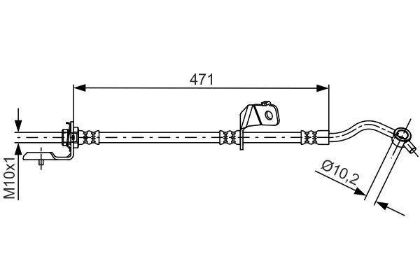 BOSCH 1 987 481 715 Brake Hose