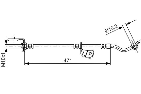 BOSCH 1 987 481 716 Brake Hose