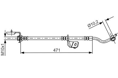 Brake Hose BOSCH 1 987 481 716