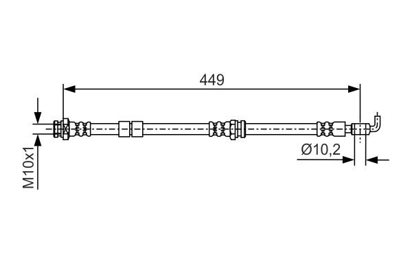 BOSCH 1 987 481 722 Brake Hose