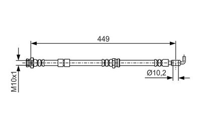 Brake Hose BOSCH 1 987 481 722