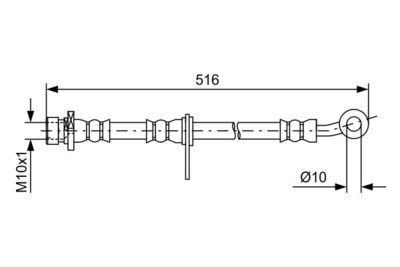Brake Hose BOSCH 1 987 481 729