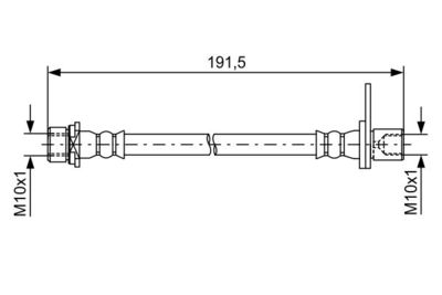 Brake Hose BOSCH 1 987 481 738