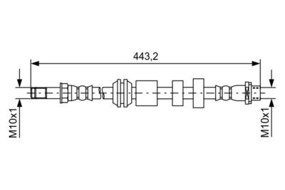 Brake Hose BOSCH 1 987 481 740