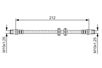 Brake Hose BOSCH 1 987 481 A51