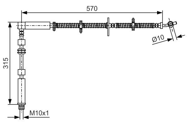 BOSCH 1 987 481 A64 Brake Hose