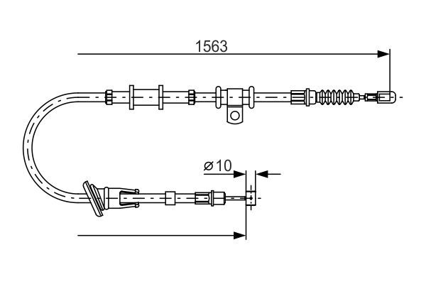 BOSCH 1 987 482 064 Cable Pull, parking brake