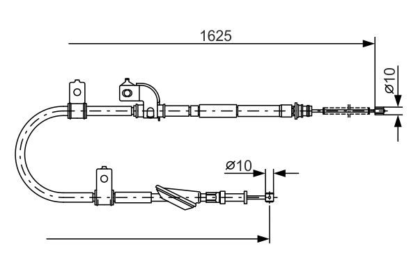 BOSCH 1 987 482 081 Cable Pull, parking brake
