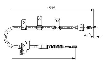 Cable Pull, parking brake BOSCH 1 987 482 097