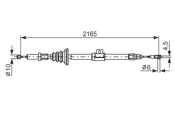 BOSCH 1 987 482 105 Cable Pull, parking brake