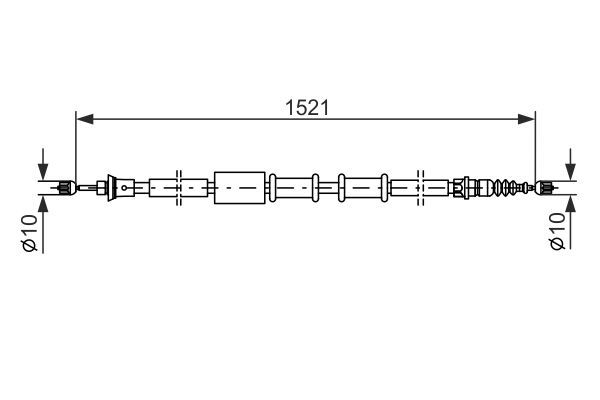 BOSCH 1 987 482 109 Cable Pull, parking brake