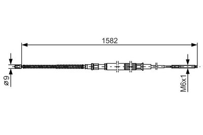 Cable Pull, parking brake BOSCH 1 987 482 124