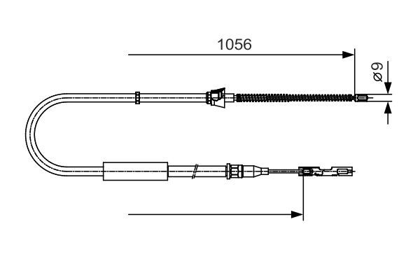 BOSCH 1 987 482 125 Cable Pull, parking brake