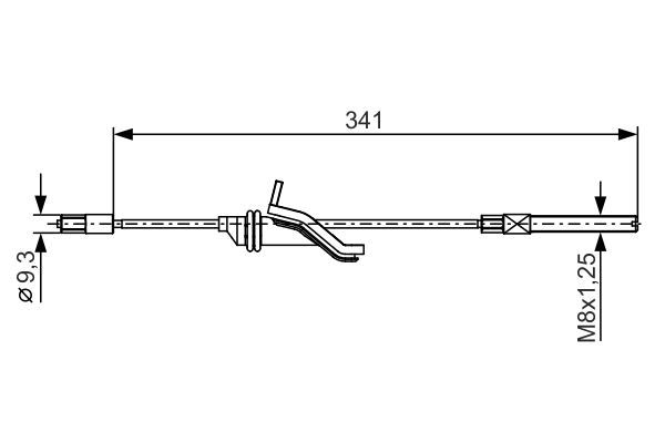 BOSCH 1 987 482 188 Cable Pull, parking brake
