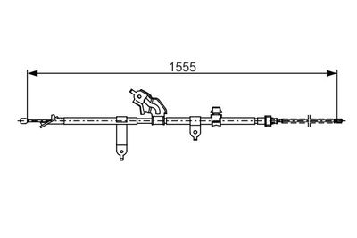 Cable Pull, parking brake BOSCH 1 987 482 221