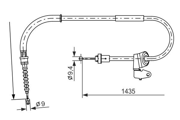 BOSCH 1 987 482 230 Cable Pull, parking brake