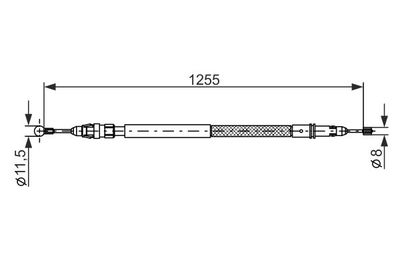 Cable Pull, parking brake BOSCH 1 987 482 235
